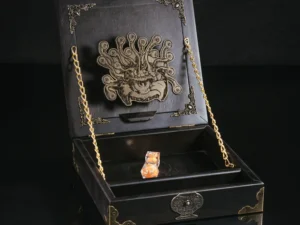 Arcane Tower Box – handcrafted wooden dice tower with engraved fantasy design