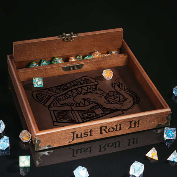 Wooden Dice Tray