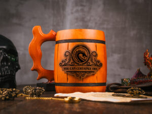 Wooden DnD Mug