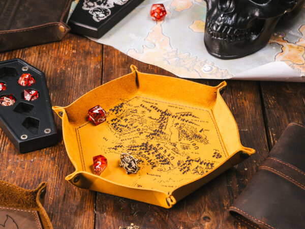 Leather Rolling Dice Tray - Image 4