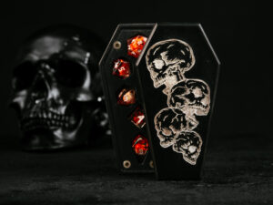 Black Coffin Dice Case