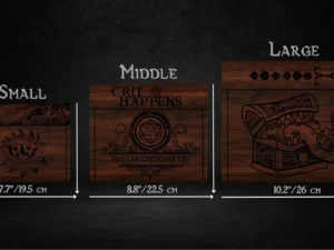 Wooden Dice Tray – handcrafted dice rolling tray with engraved map design