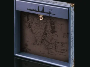 Wooden Dice Tray – handcrafted dice rolling tray with engraved map design